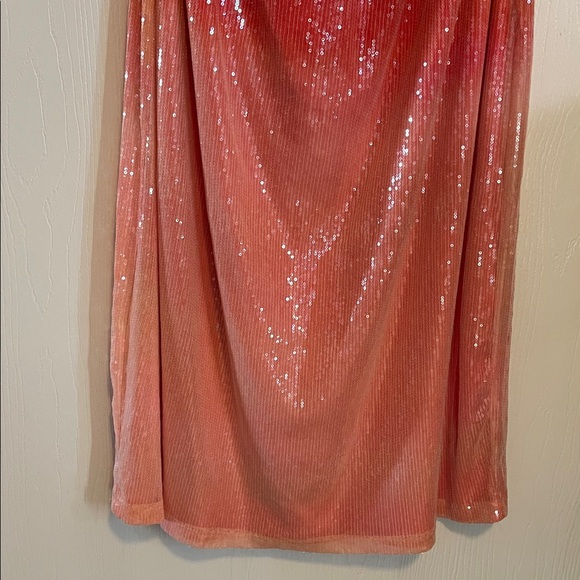 Eloquii Vibrant Red and Pink Sequin Backless Dress - Picture 5 of 8